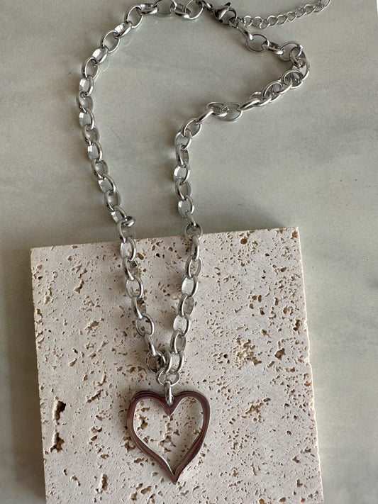 Stainless Steel Heart Necklaces