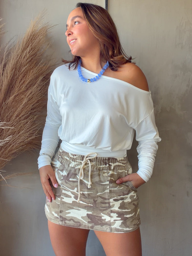 Hera White Off Shoulder Top