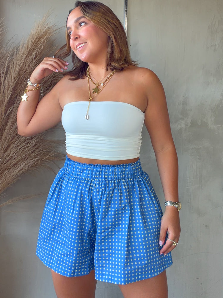 Karina Blue Polka Dots Short
