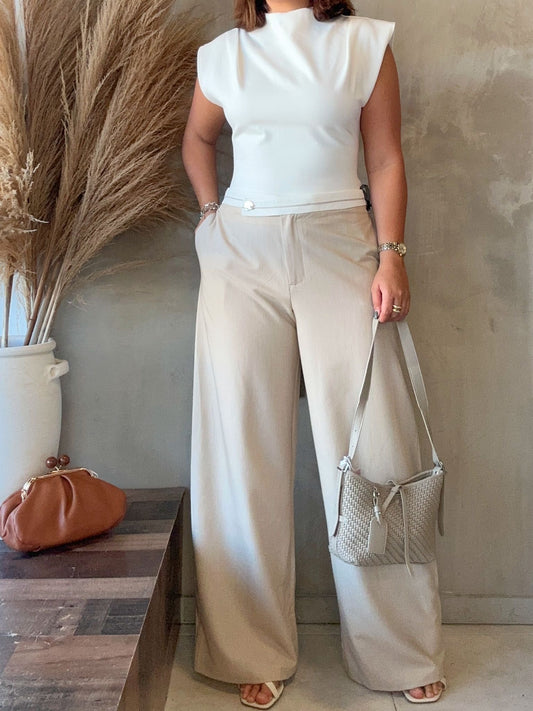 Cleo Beige Trousers