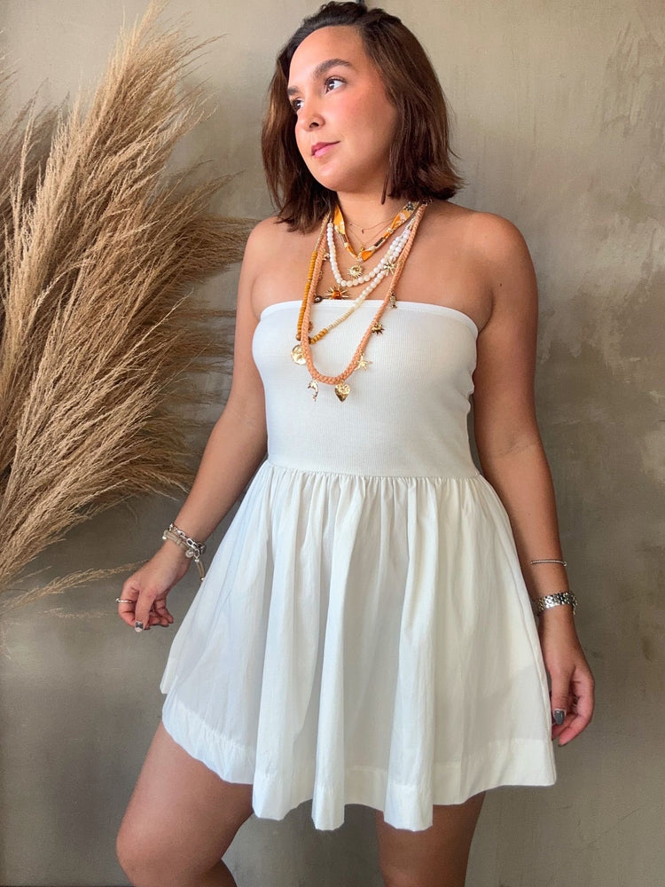 Ximena White Tube Dress