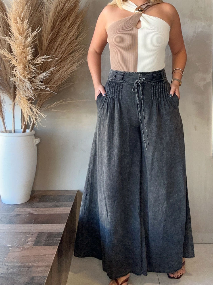 FINAL SALE - Beverly Taupe Contrast Top