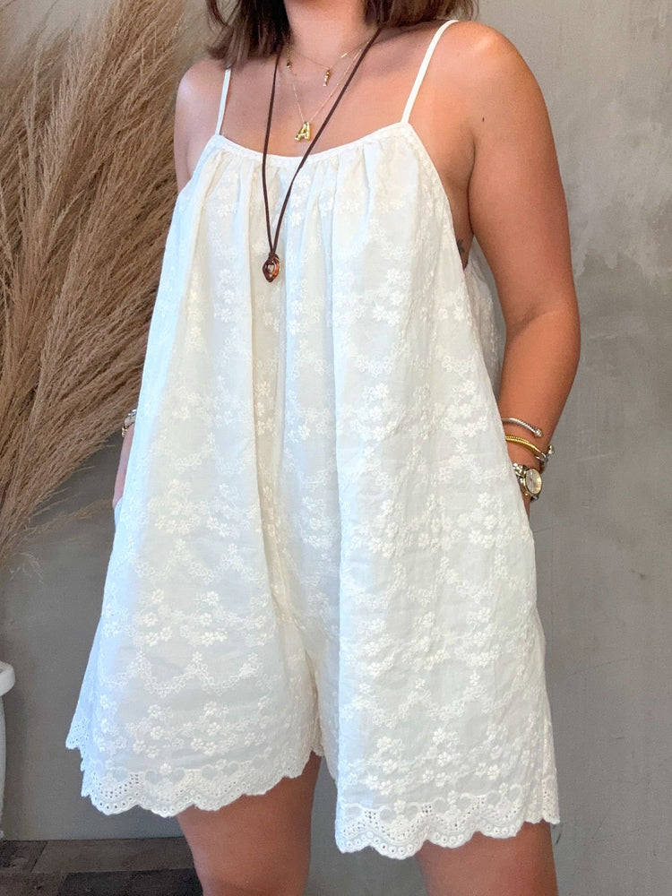 Stacy Embroidery Romper