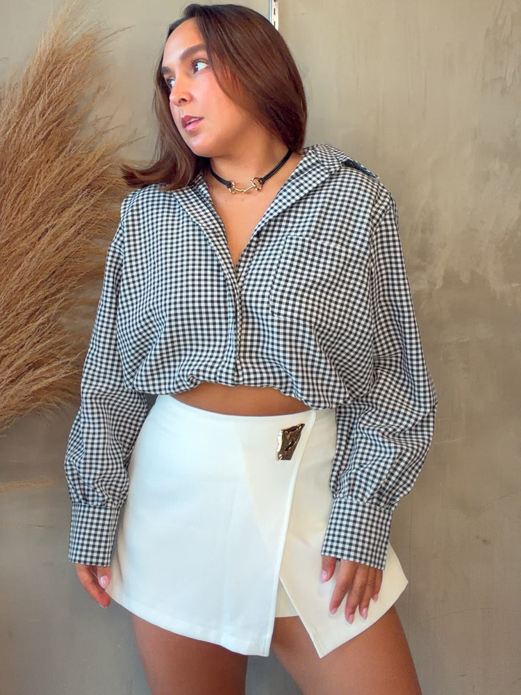 Linda Gingham Blouse