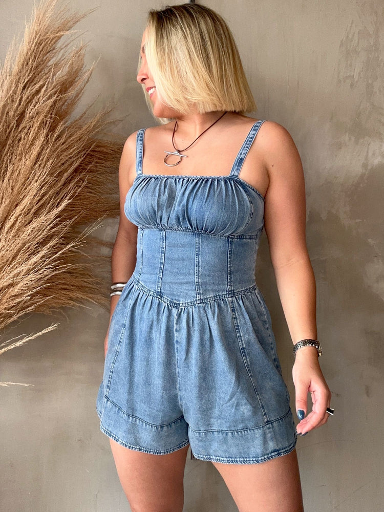Renata Denim Romper