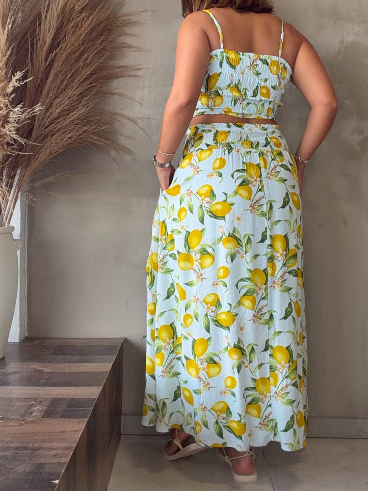 Lemons Top & Skirt Set