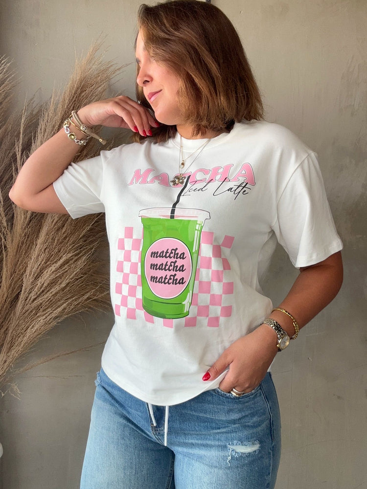 Matcha Iced Latte Tee