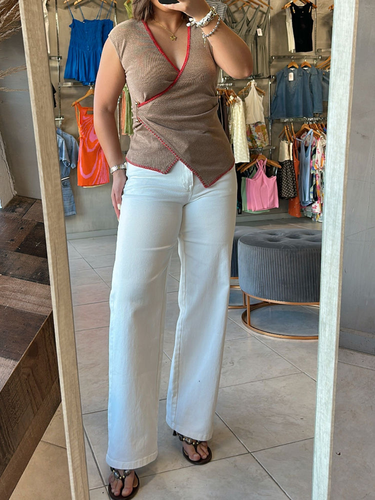 Stella Stitched Detail Top