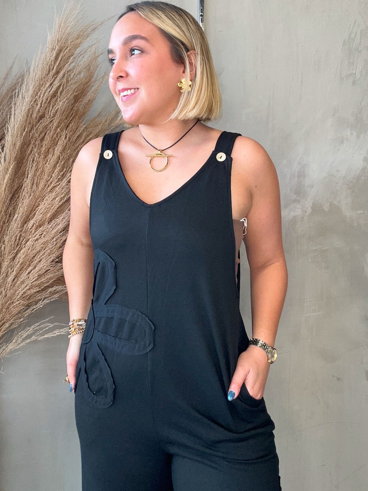 Nyrah Petals Overall Jumpsuit