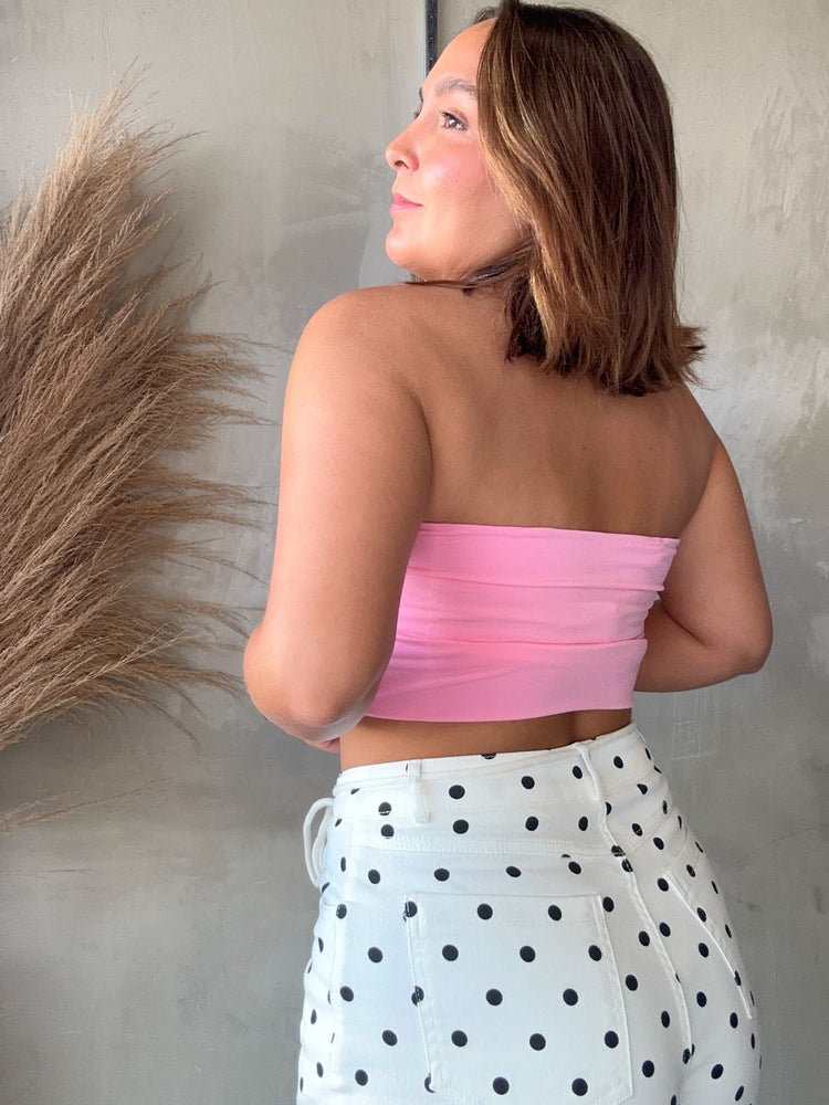June Pink Tube Top