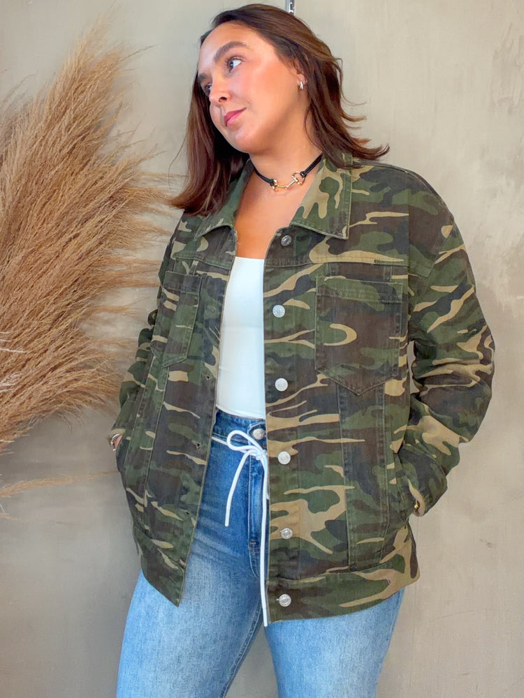 Camo Denim Jacket