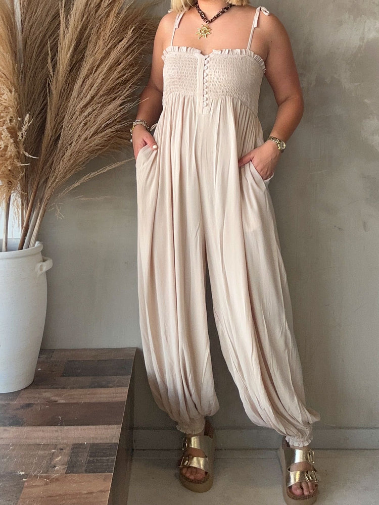 Karlie Ivory Jumpsuit