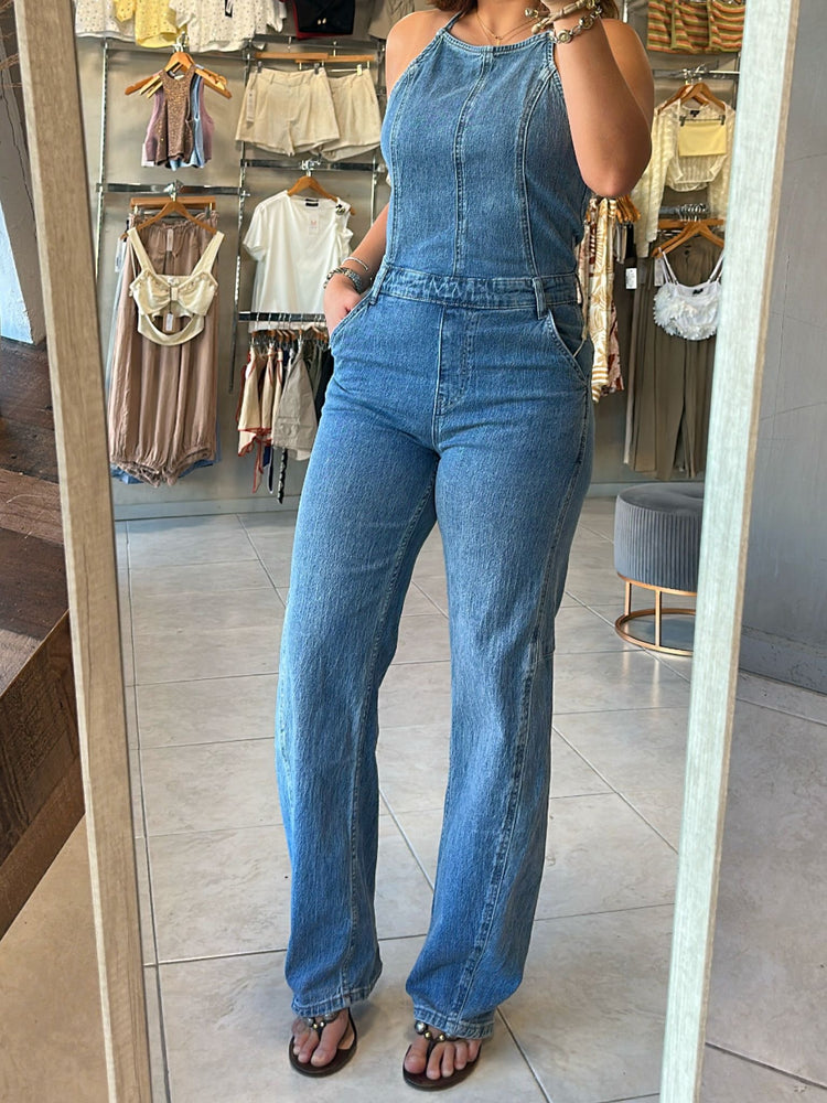 Grecia Denim Jumpsuit