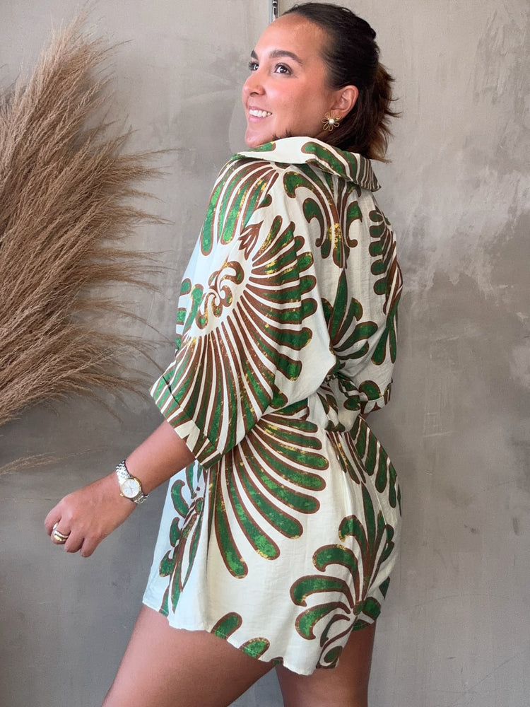 Sienna Olive Romper