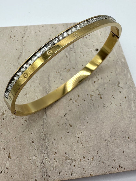 Rhinestone Steel Bracelet