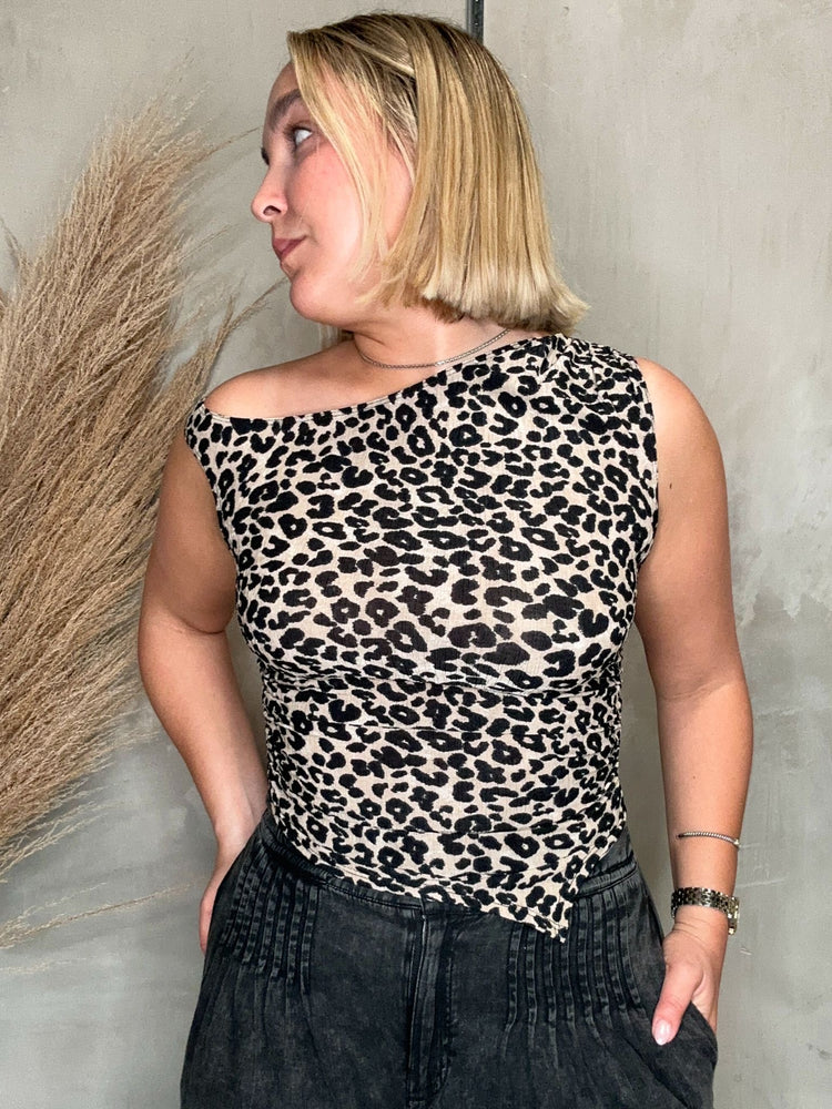 FINAL SALE - Maia Leopard Top