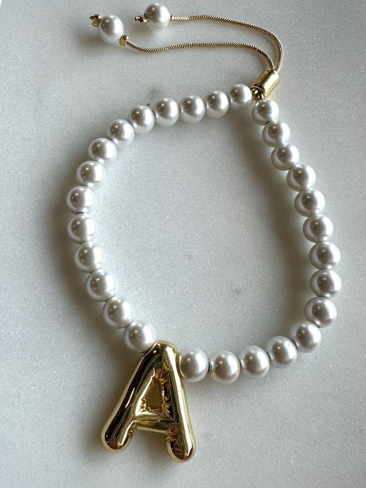 Balloon Initial Bracelet