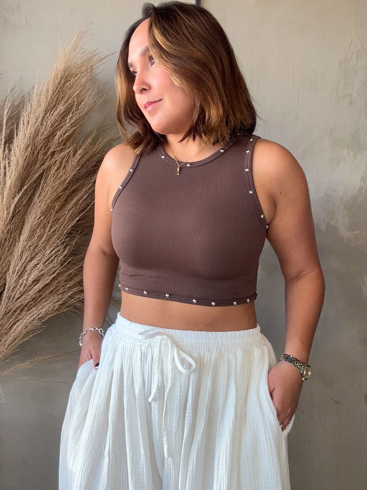 Zia Espresso Studded Basic
