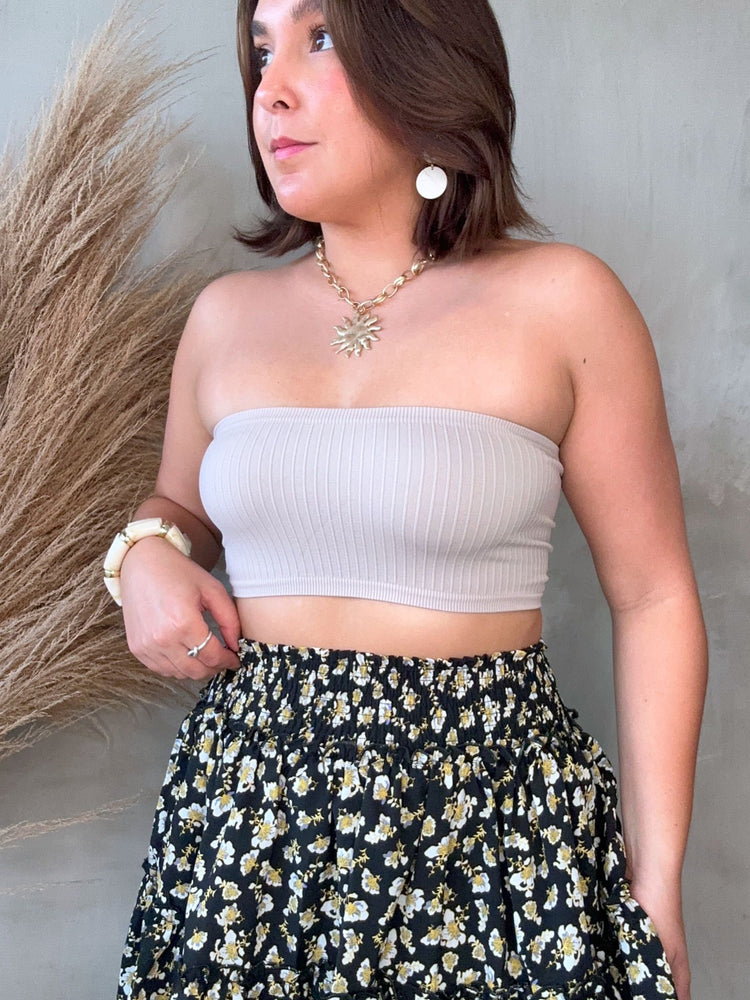 Kathia Taupe Tube Top