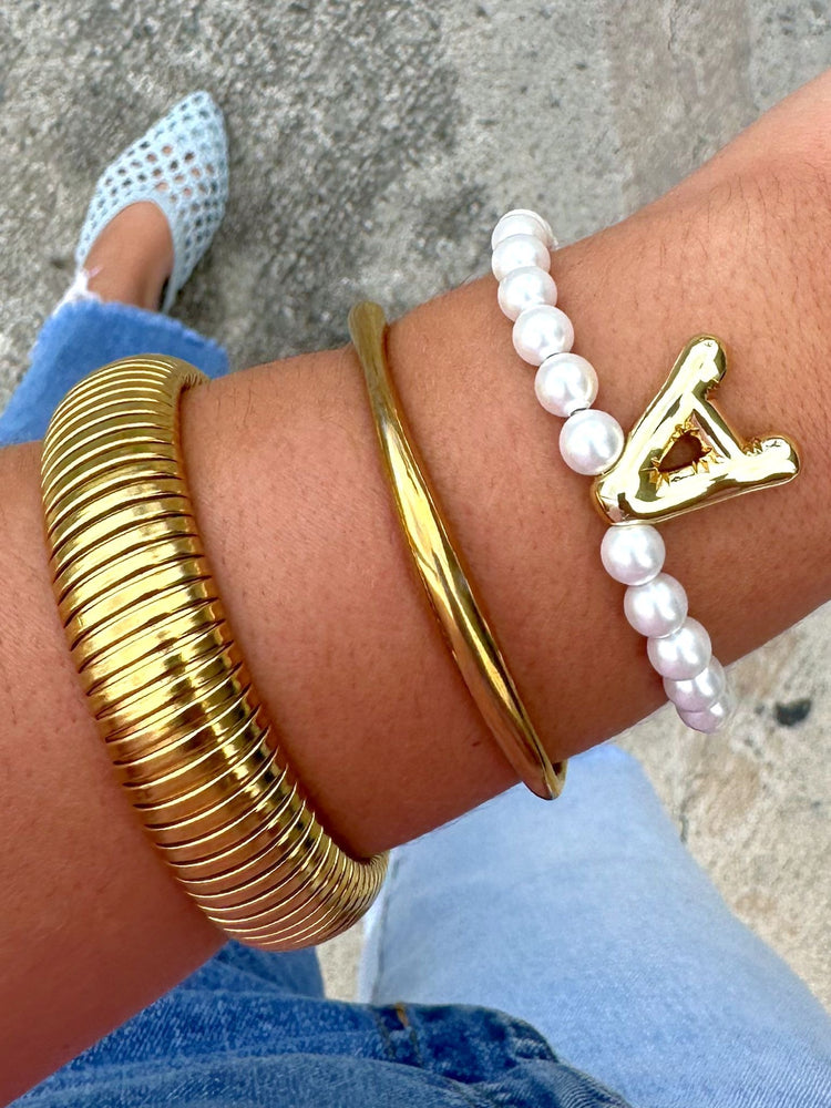 Balloon Initial Bracelet