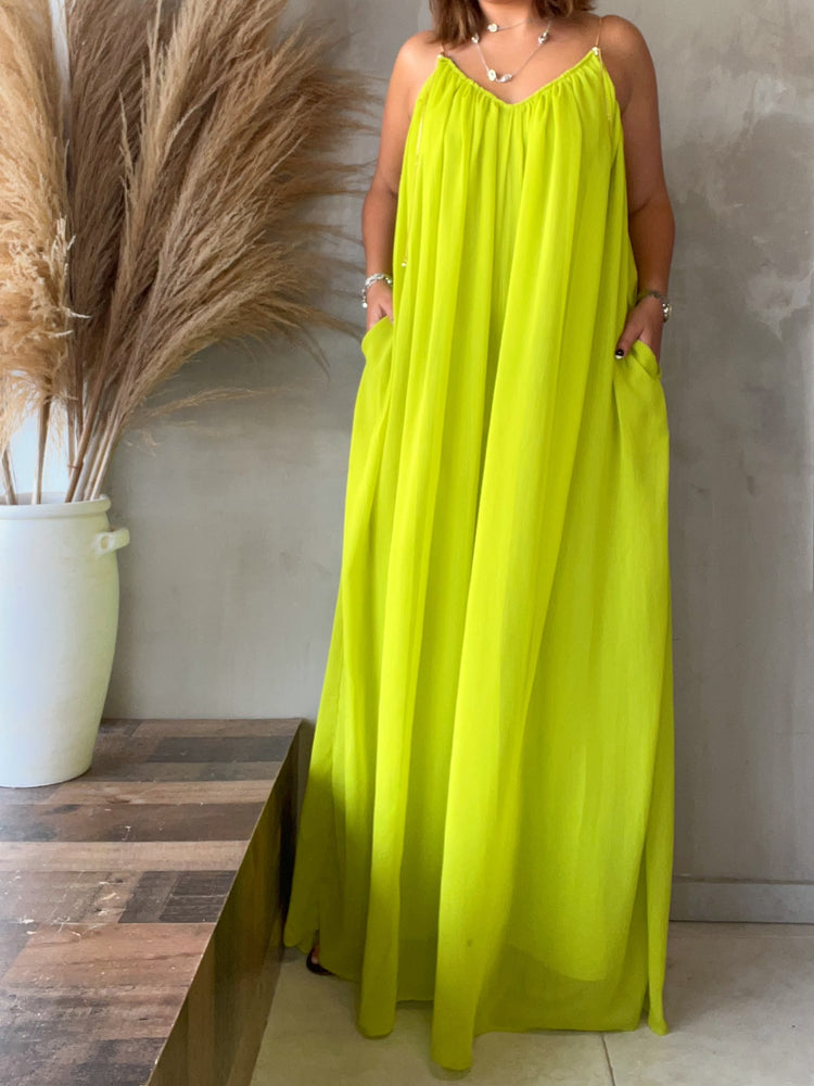 Lynette Lime Jumpsuit