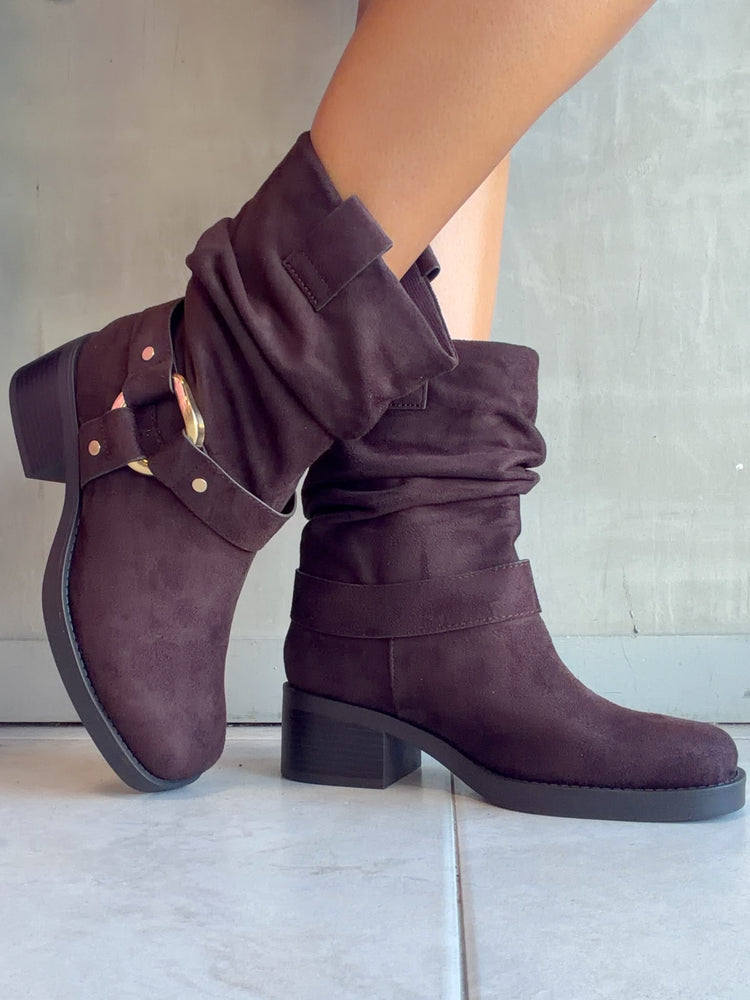 Chocolate Suede Boots
