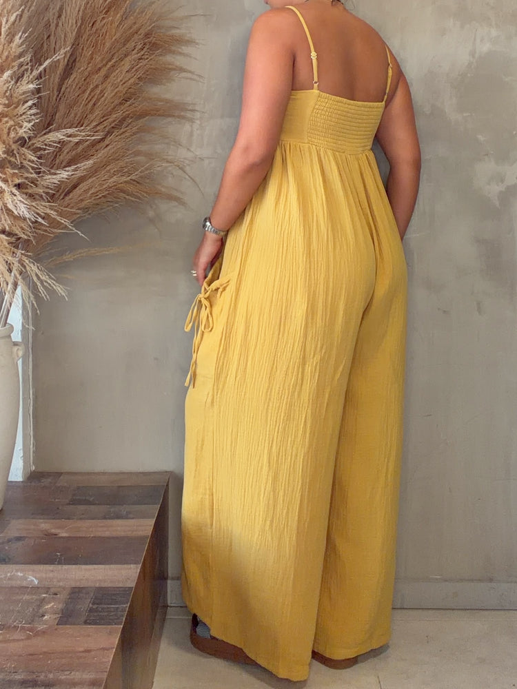 Annika Mustard Jumpsuit