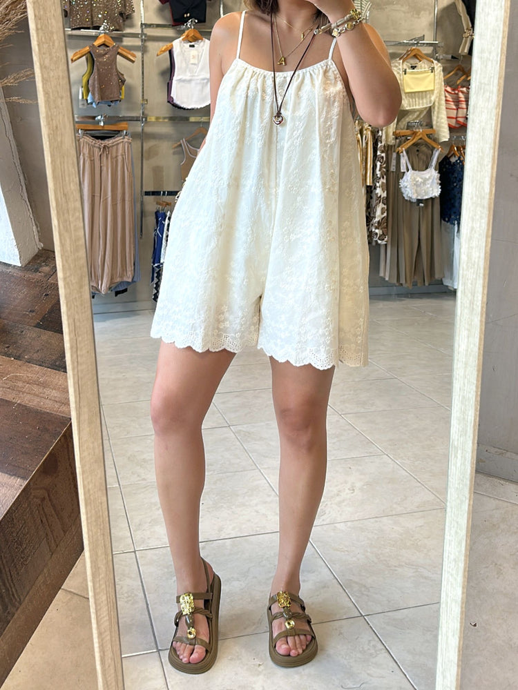 Stacy Embroidery Romper
