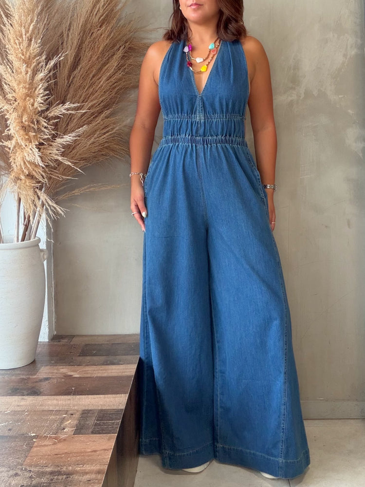 Agnes Denim Jumpsuit