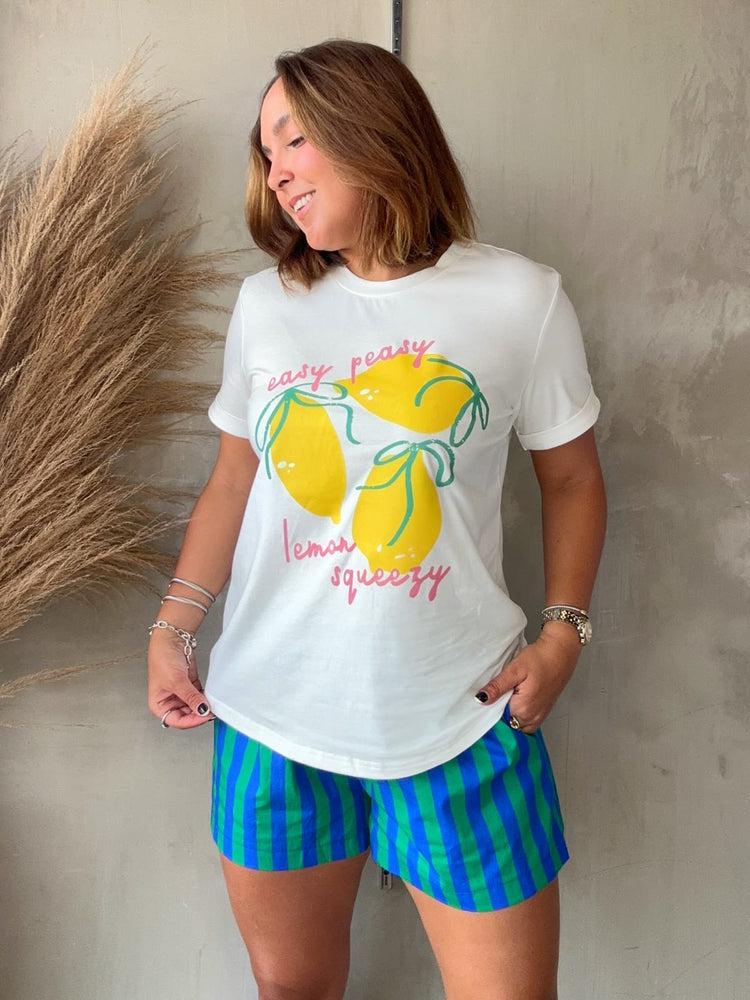 Lemon Squeezy Sequin Tee