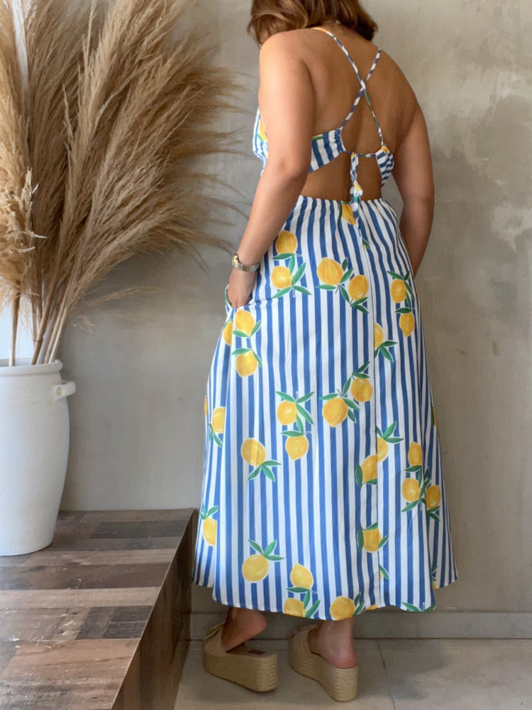 Stripes & Lemons Dress