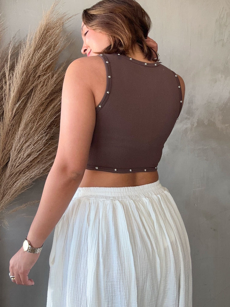 Zia Espresso Studded Basic