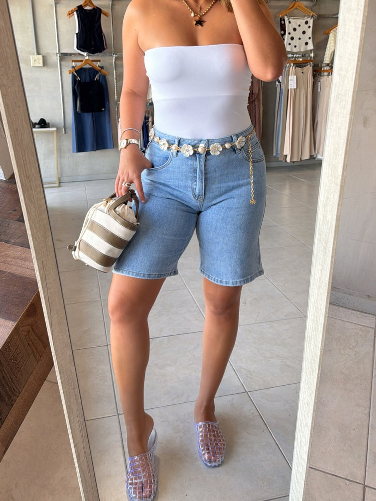 Renee Denim Jort (includes belt)