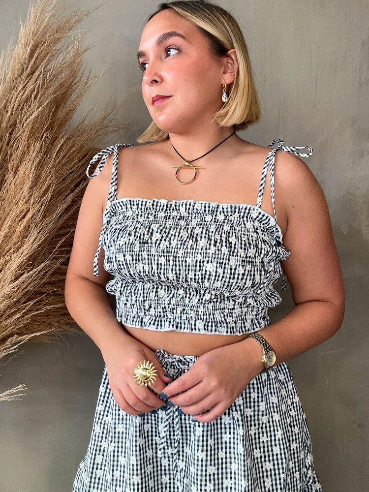 Beatriz Gingham Set