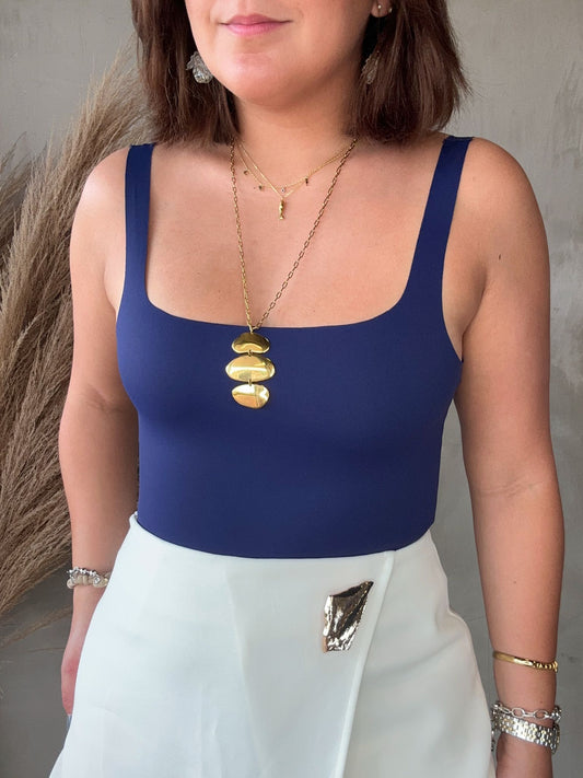 Jenna Navy Bodysuit
