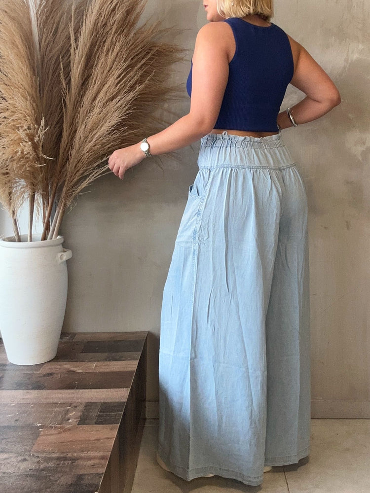 Grace Heart Detailed Navy Top