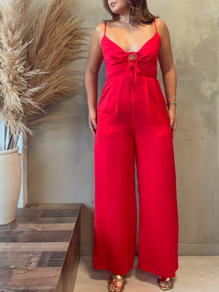 Scarlett Red Jumpsuit