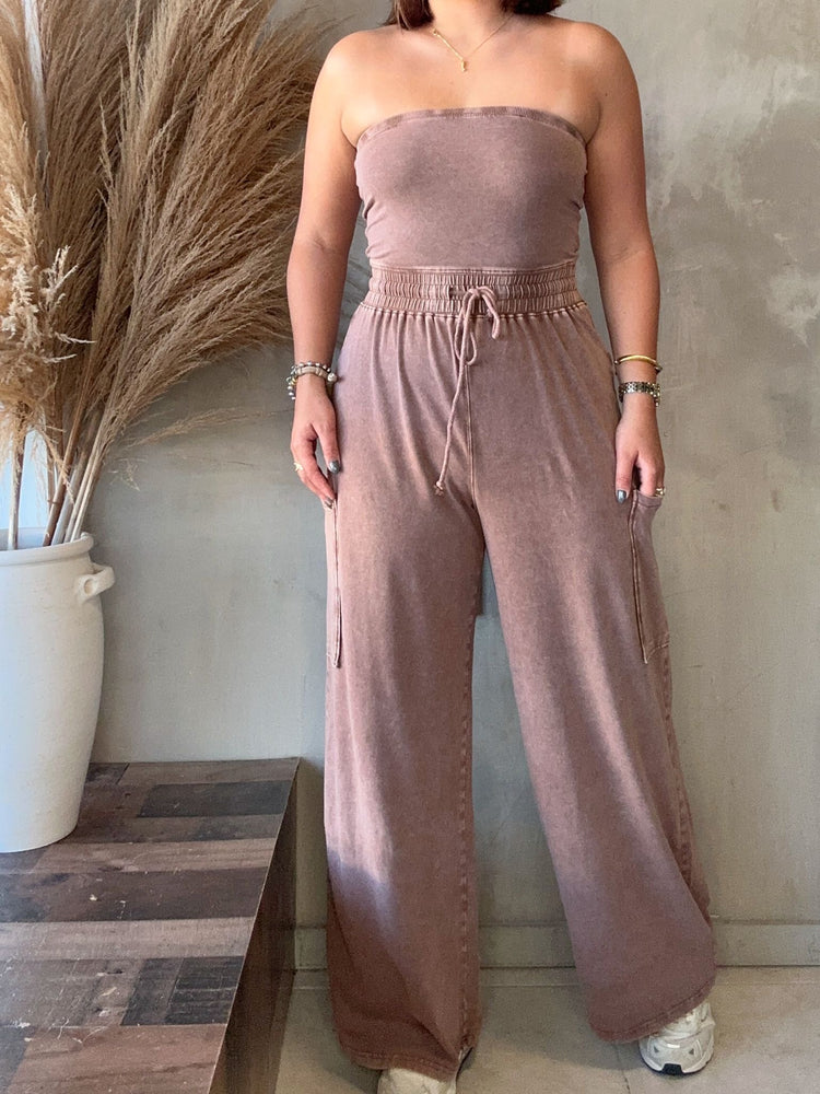 Lydia Mocha Jumpsuit