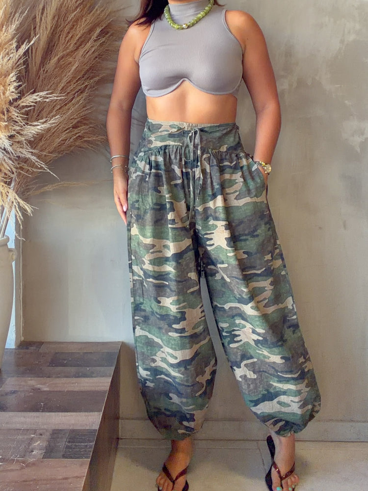 Lorraine Camo Balloon Pants