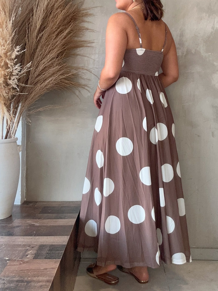 Poppy Mesh Polka Dots Dress