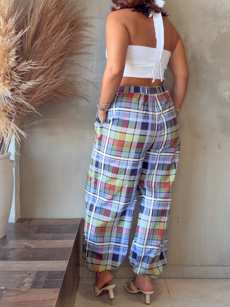 Ellie Plaid Balloon Pant