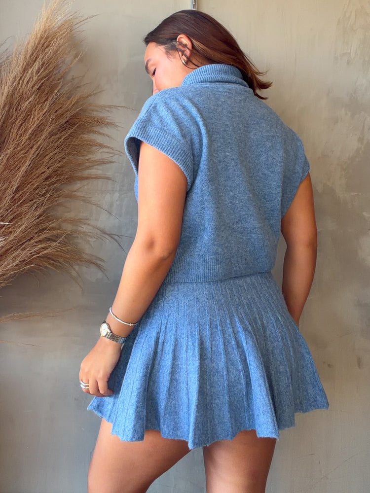 Janet Blue Knit Set