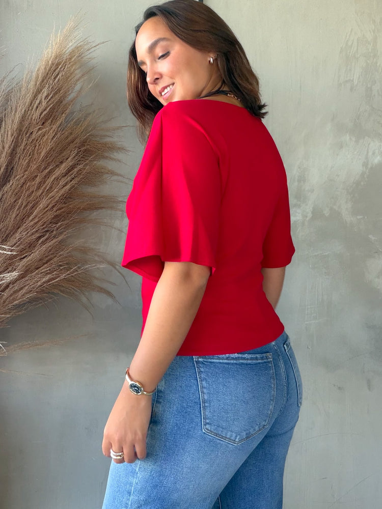 Vivienne Red Blouse