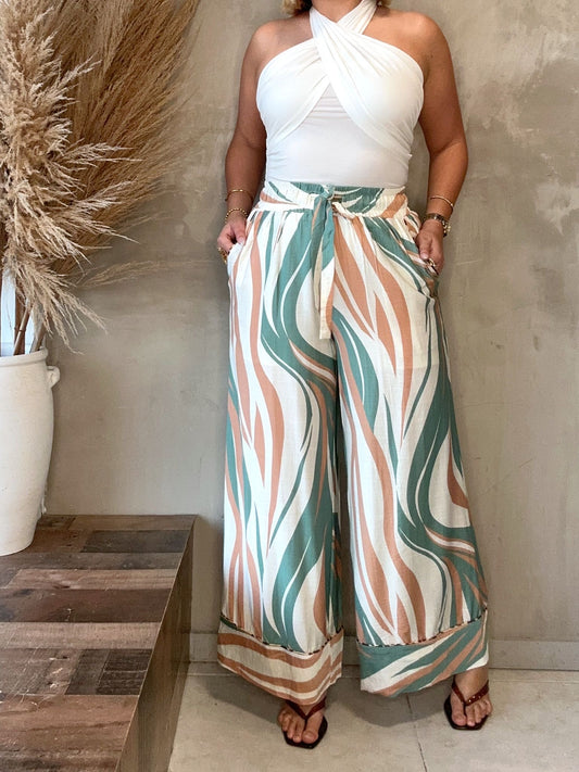 FINAL SALE - Hanna Printed Palazzo