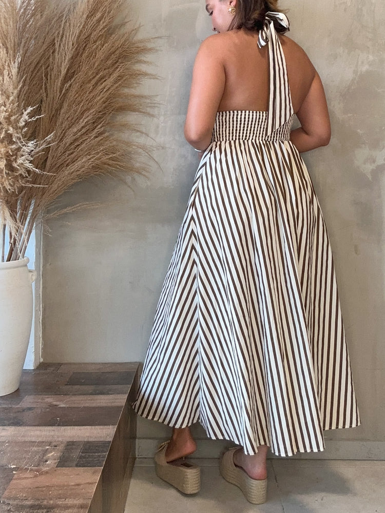 Noah Striped Maxi Dress