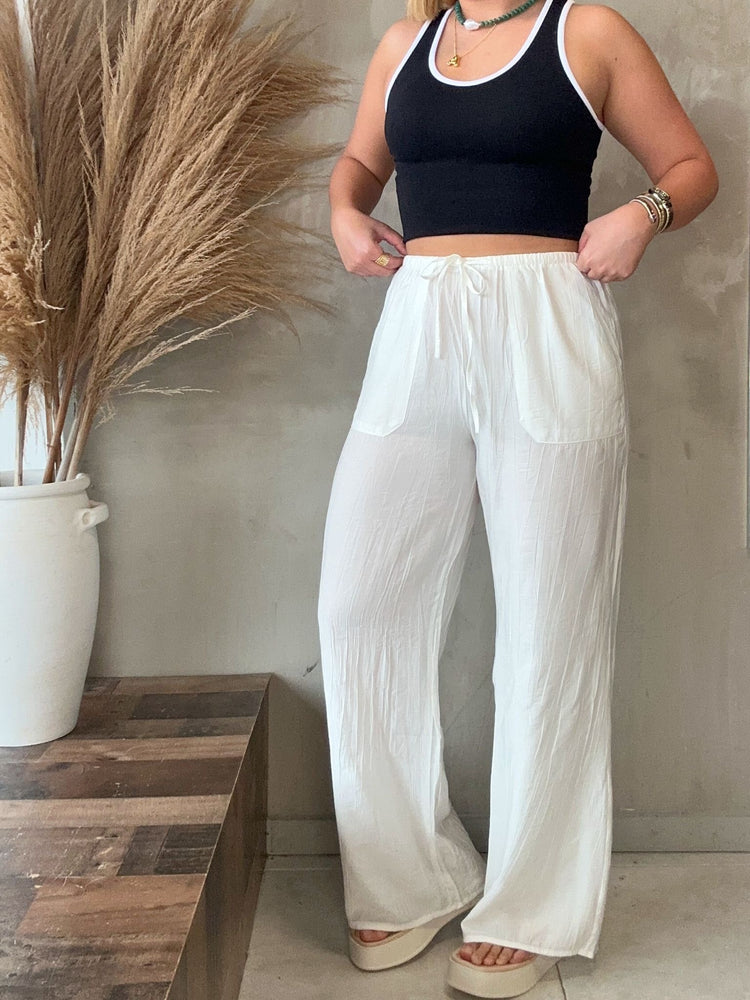 Sarah White Pants
