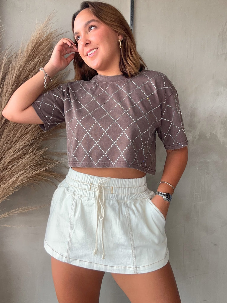 Demi Mocha Tee
