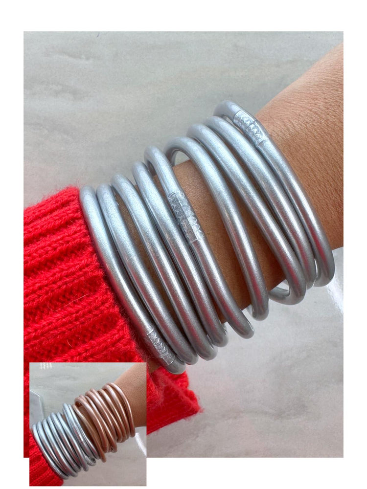 9pcs Jelly Bangles Set