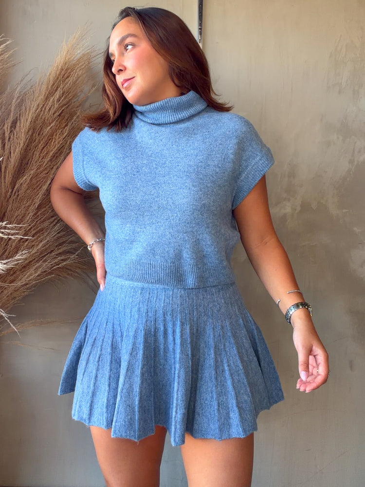 Janet Blue Knit Set