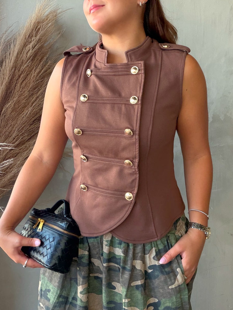 Chocolate Napoleon Vest